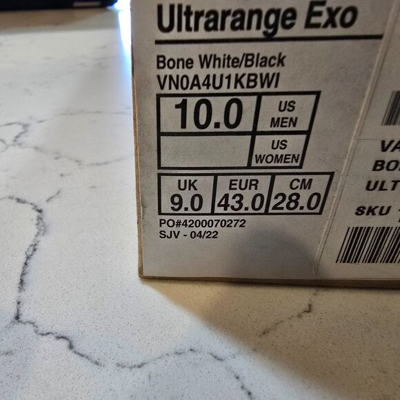 Vans MTE UltraRange EXO Shoe - Bone White/Black Men’s 10 VN0A4U1KBWI NEW - Picture 9 of 9